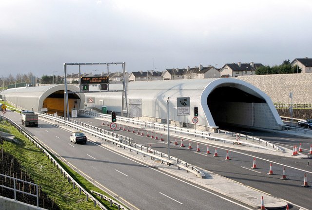 Maut in Irland hier der Dublin Port Tunnel